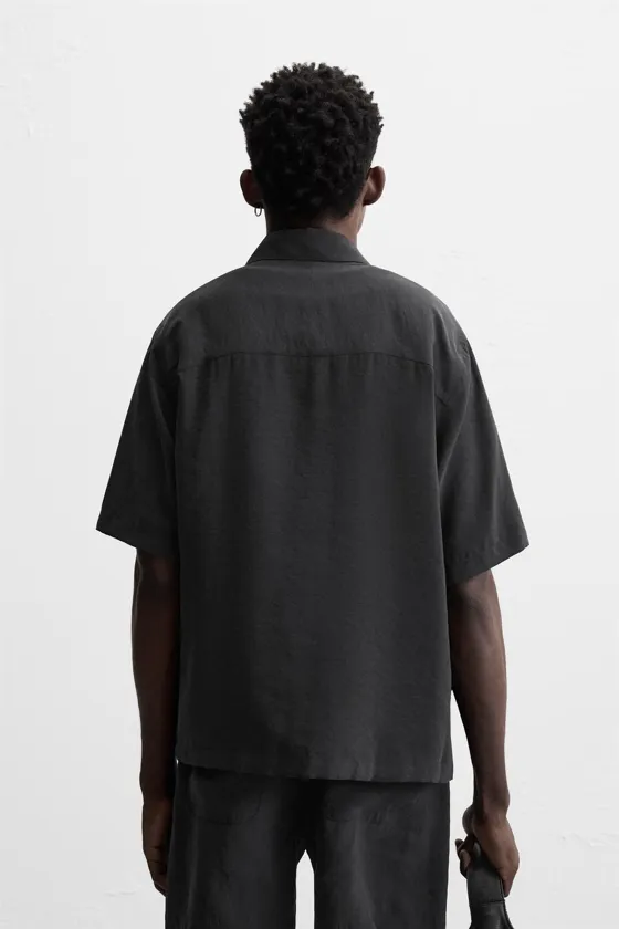 Рубашка свободного кроя relaxed fit flowing