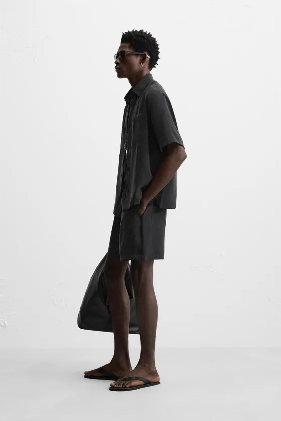 Рубашка свободного кроя relaxed fit flowing