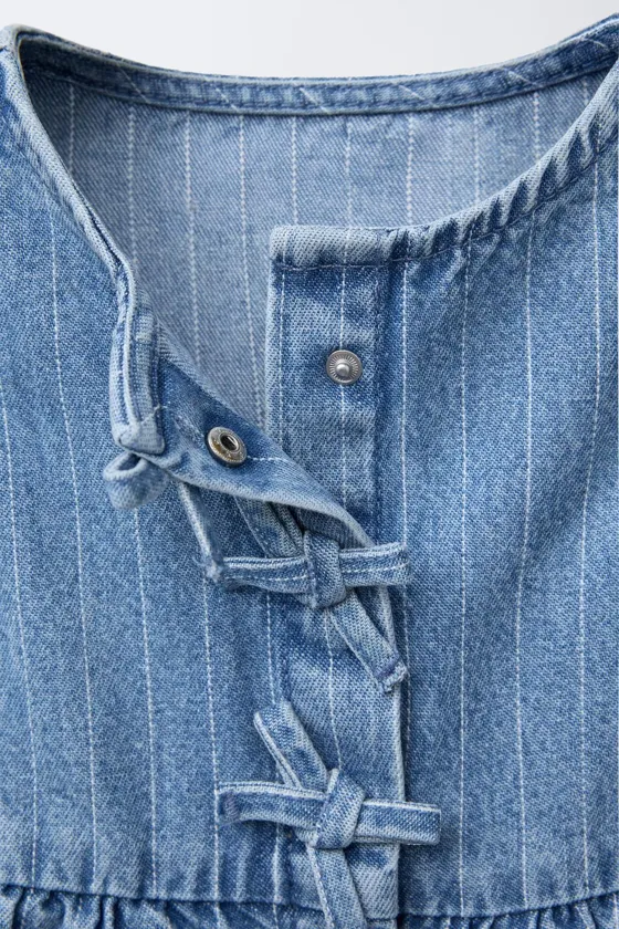 ДЖИНСОВЫЙ ТОП В ПОЛОСКУ