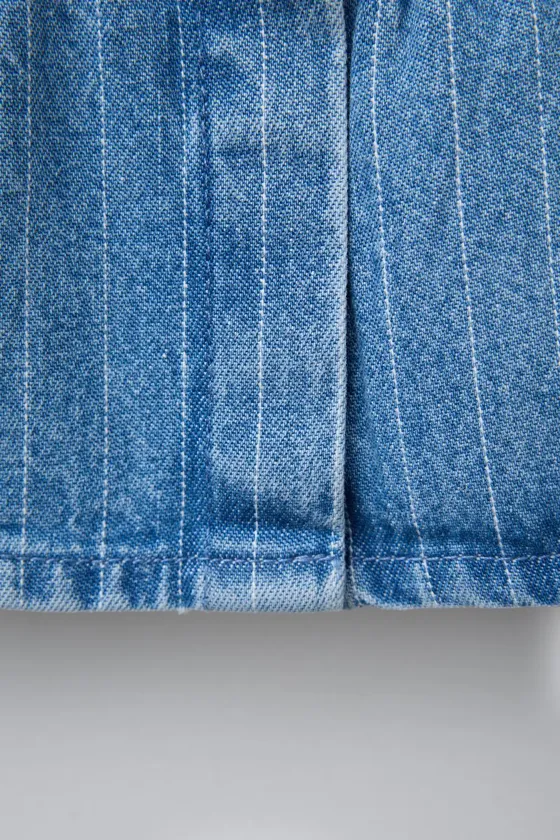 ДЖИНСОВЫЙ ТОП В ПОЛОСКУ