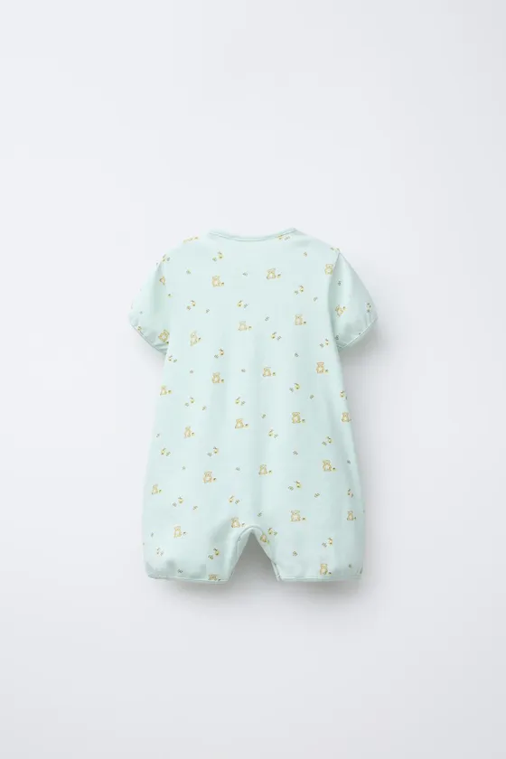 Пижама с мишкой тедди. застежка на пуговицы