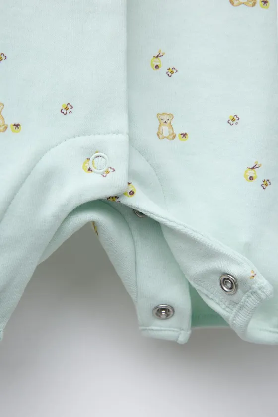 Пижама с мишкой тедди. застежка на пуговицы