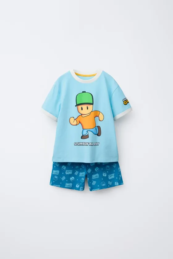 Пижама двухчастная для возраста 6-14 лет stumble guys ™ © scopely