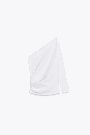 Топ асимметричного кроя в рубчик- Заказать в России