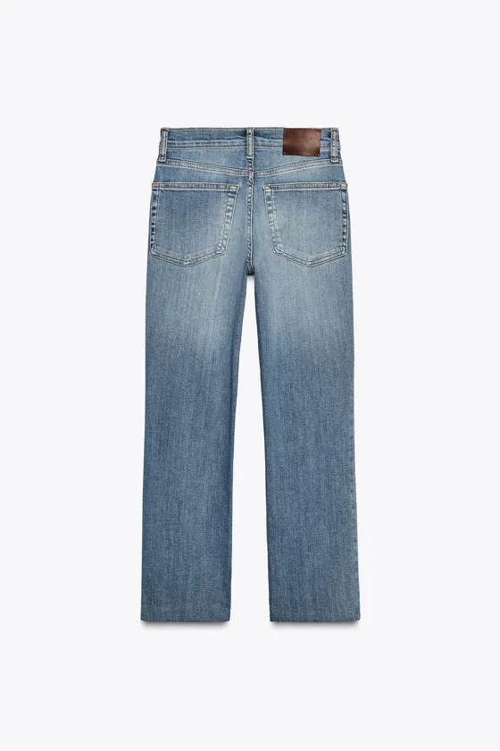 ДЖИНСЫ BOOTCUT CROPPED С ВЫСОКОЙ ПОСАДКОЙ — ZW COLLECTION