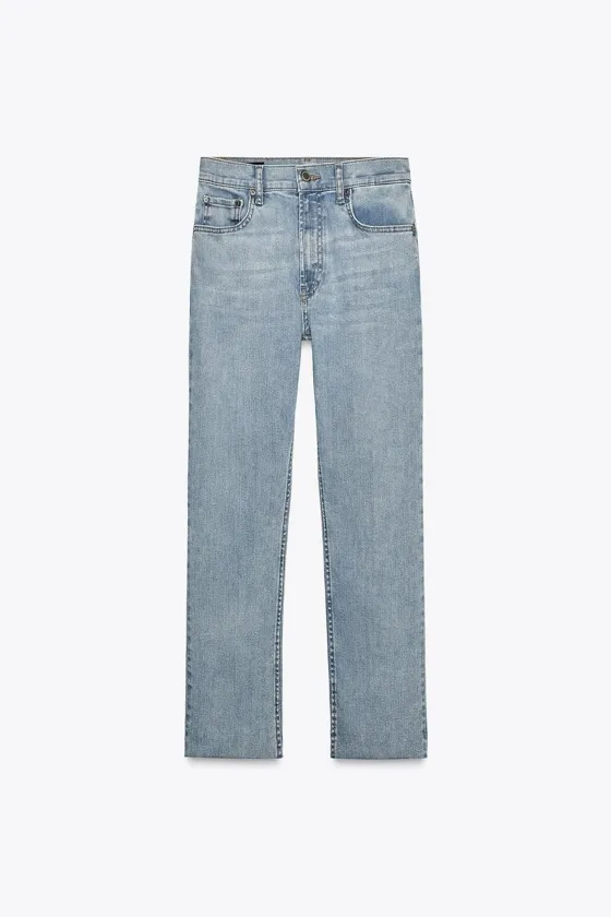 ДЖИНСЫ BOOTCUT CROPPED С ВЫСОКОЙ ПОСАДКОЙ — ZW COLLECTION