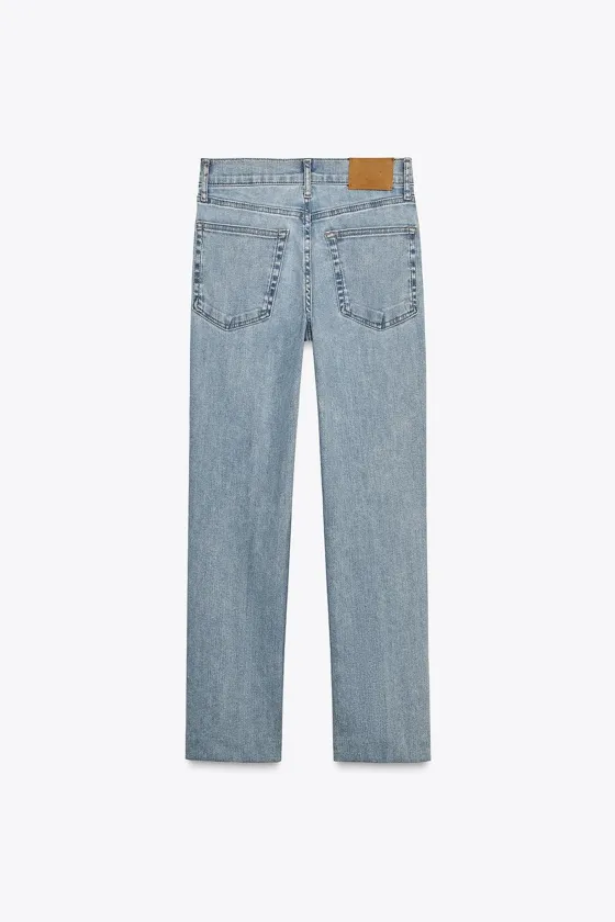 ДЖИНСЫ BOOTCUT CROPPED С ВЫСОКОЙ ПОСАДКОЙ — ZW COLLECTION