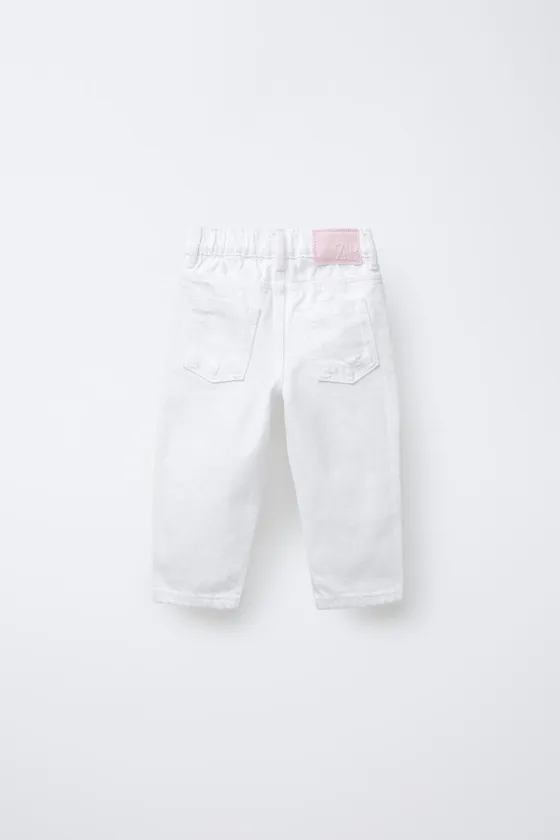 ДЖИНСЫ MOM FIT С РАЗРЕЗАМИ