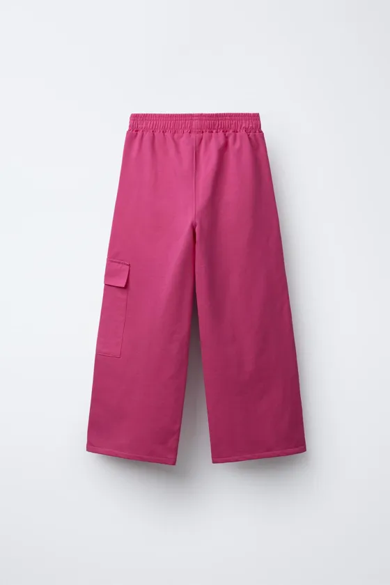 БРЮКИ WIDE LEG С КАРМАНАМИ
