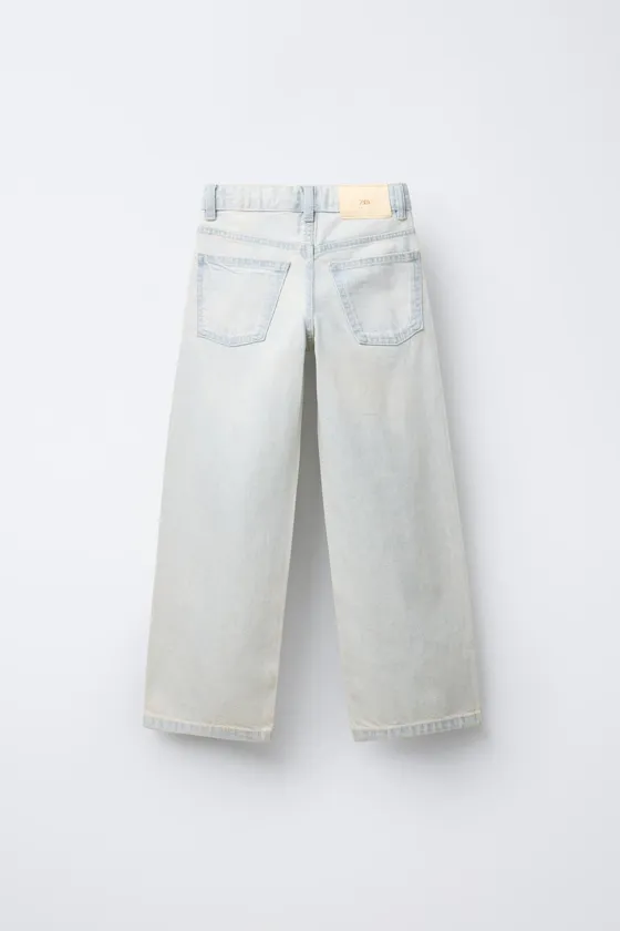 ДЖИНСЫ WIDE LEG СО СТРАЗАМИ
