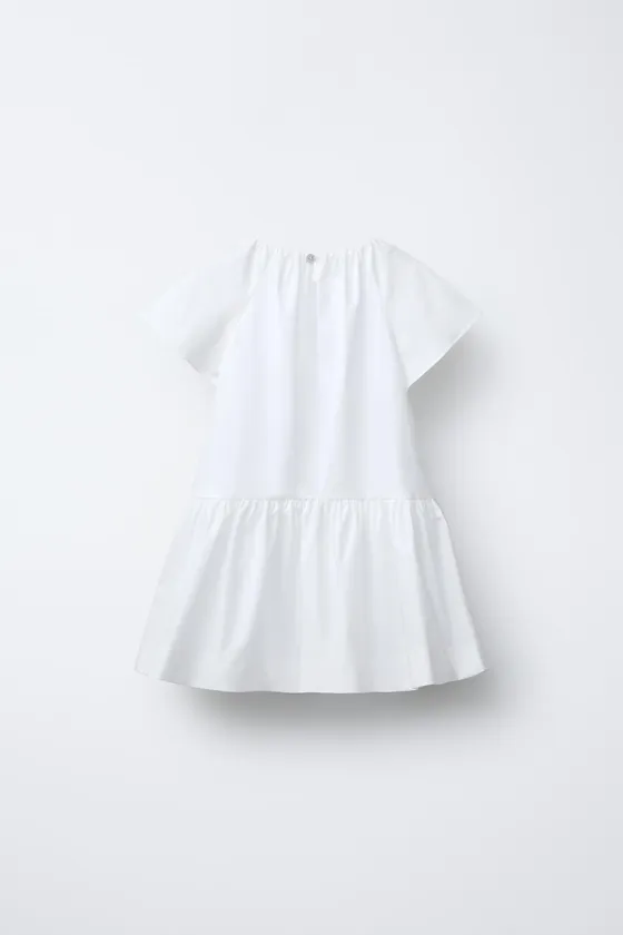 ПЛАТЬЕ ИЗ ПОПЛИНА С БАНТОМ