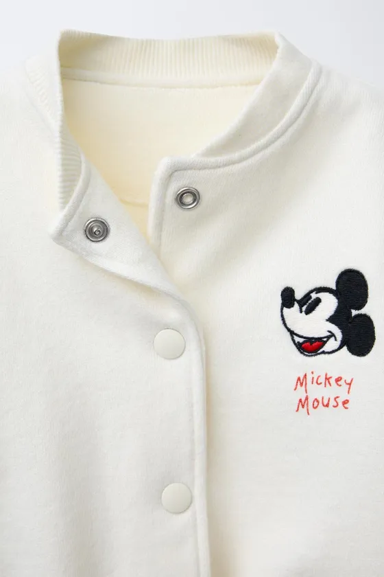 КУРТКА-БОМБЕР ИЗ МЯГКОЙ ТКАНИ С ПРИНТОМ MICKEY MOUSE © DISNEY