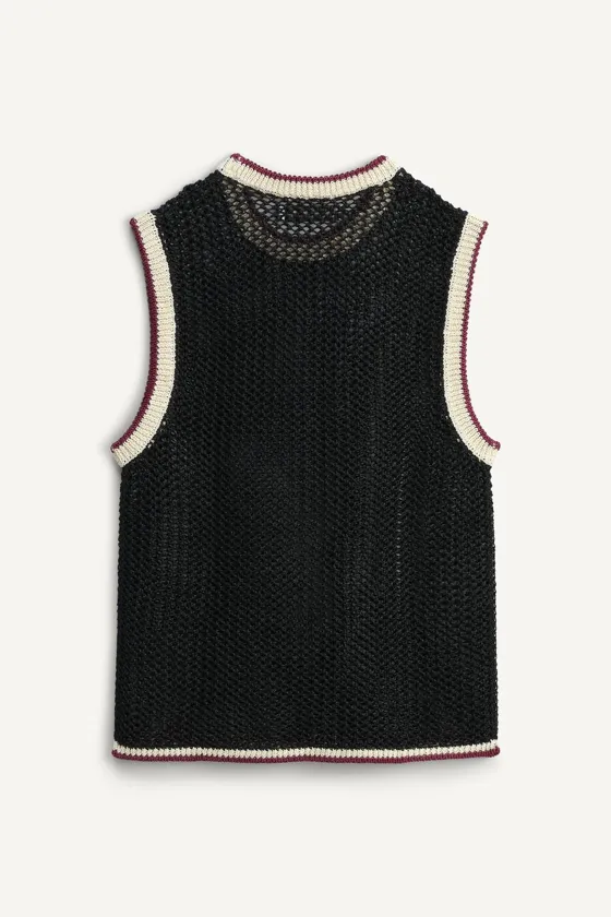 Жилет из текстурированной вязки - limited edition