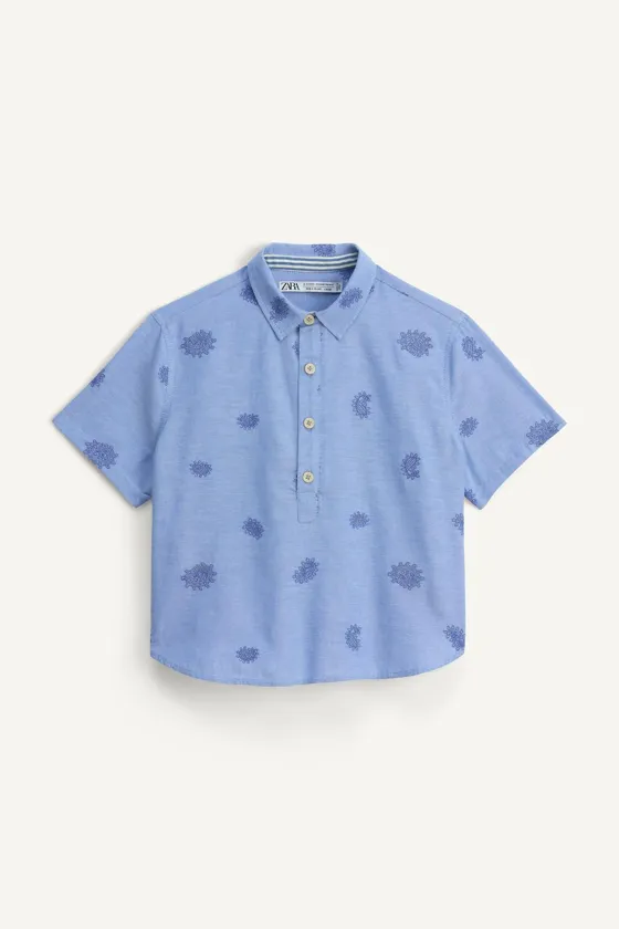 Рубашка с вышивкой paisley limited edition