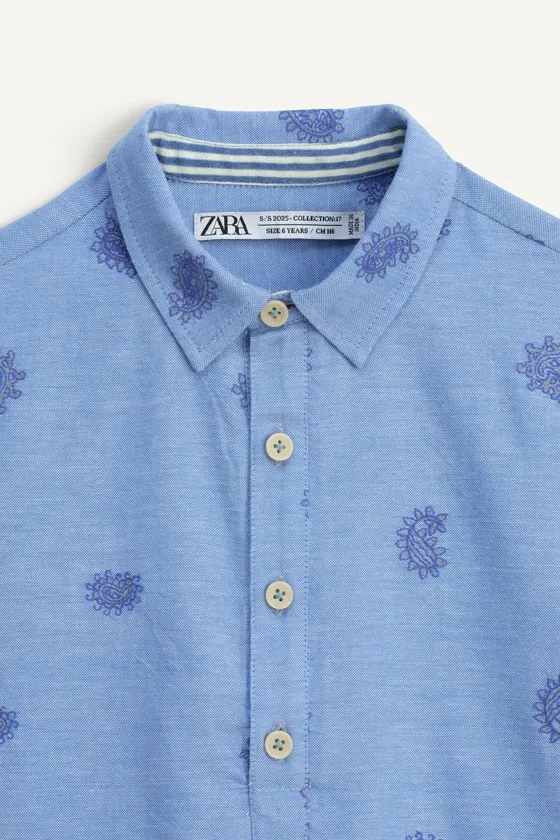 Рубашка с вышивкой paisley limited edition