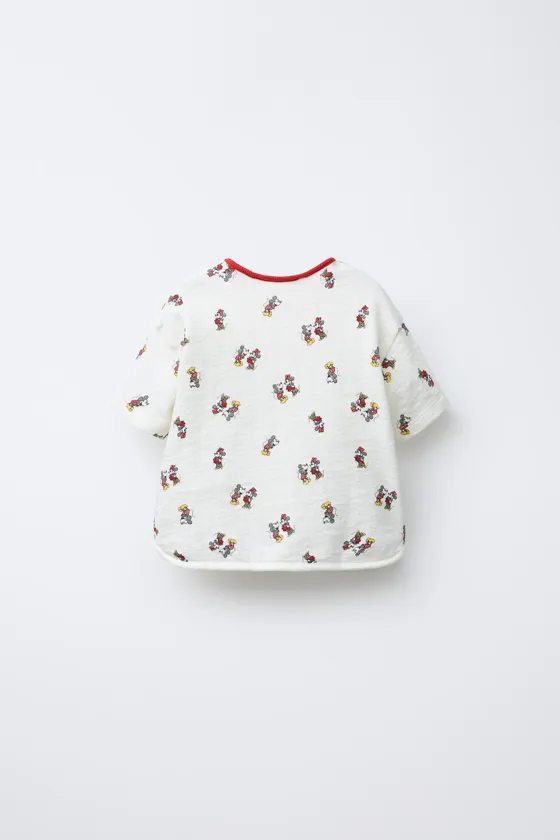 ФУТБОЛКА ИЗ РЕЛЬЕФНОЙ ТКАНИ С ПРИНТОМ MICKEY © AND MINNIE MOUSE © DISNEY