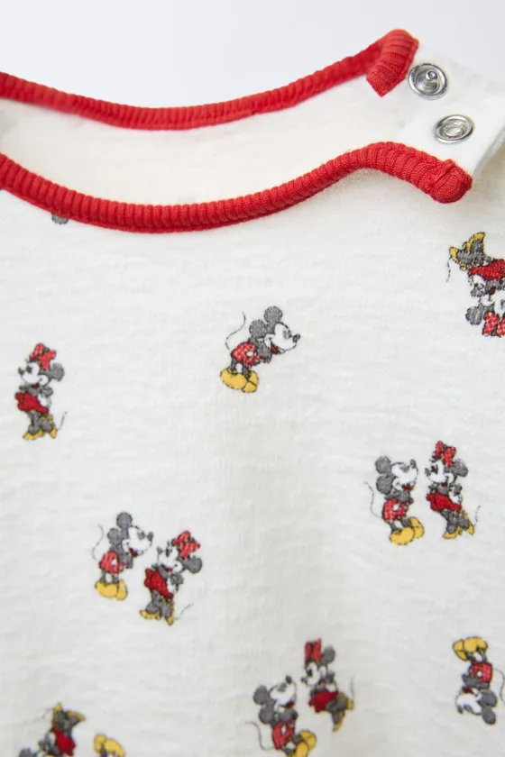 ФУТБОЛКА ИЗ РЕЛЬЕФНОЙ ТКАНИ С ПРИНТОМ MICKEY © AND MINNIE MOUSE © DISNEY