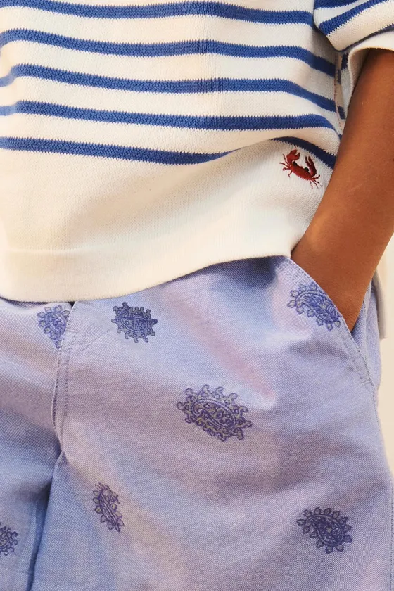 Бермуды limited edition с вышивкой paisley