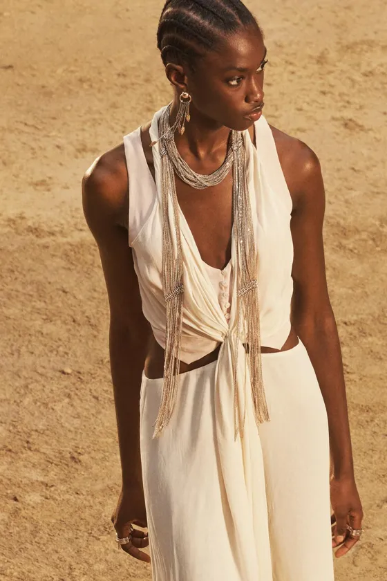 Платье с контрастными вставками - limited edition