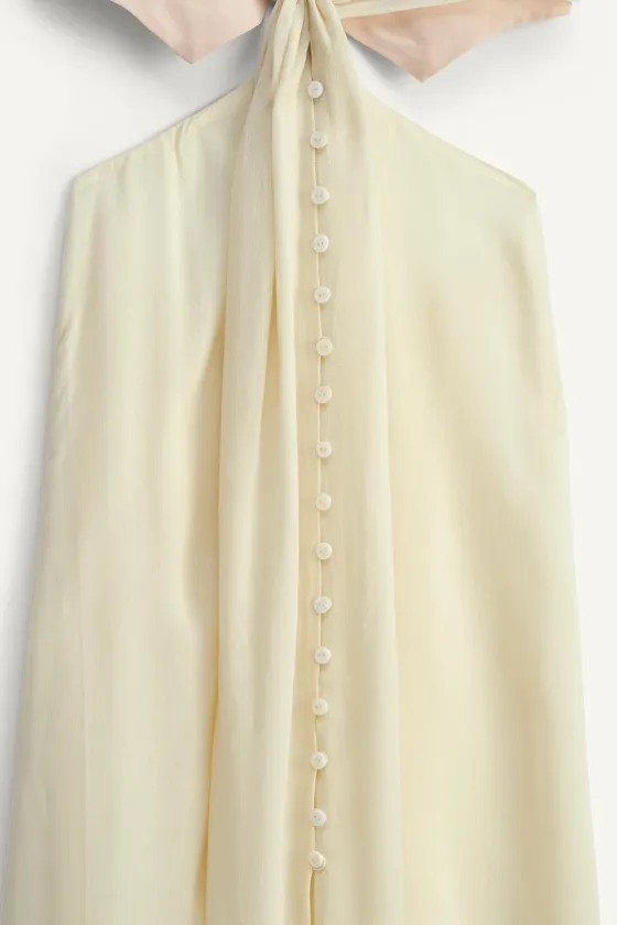 Платье с контрастными вставками - limited edition