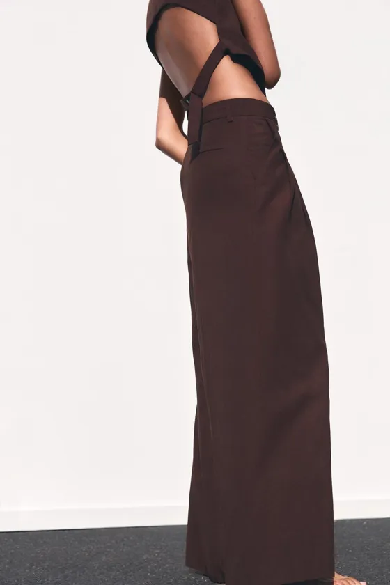 Брюки zara из льна