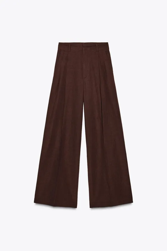 Брюки zara из льна