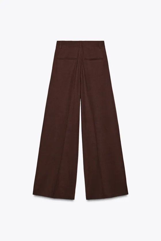 Брюки zara из льна