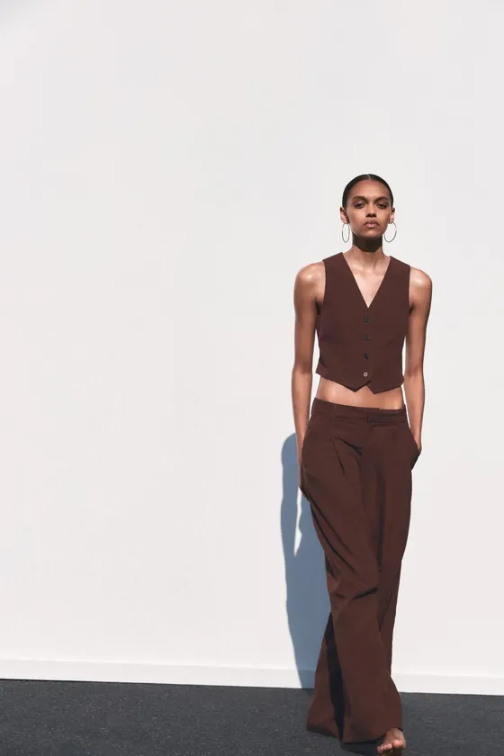 Брюки zara из льна