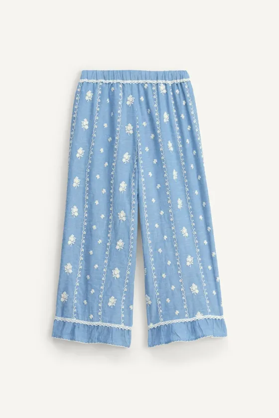 Брюки с вышивкой limited edition