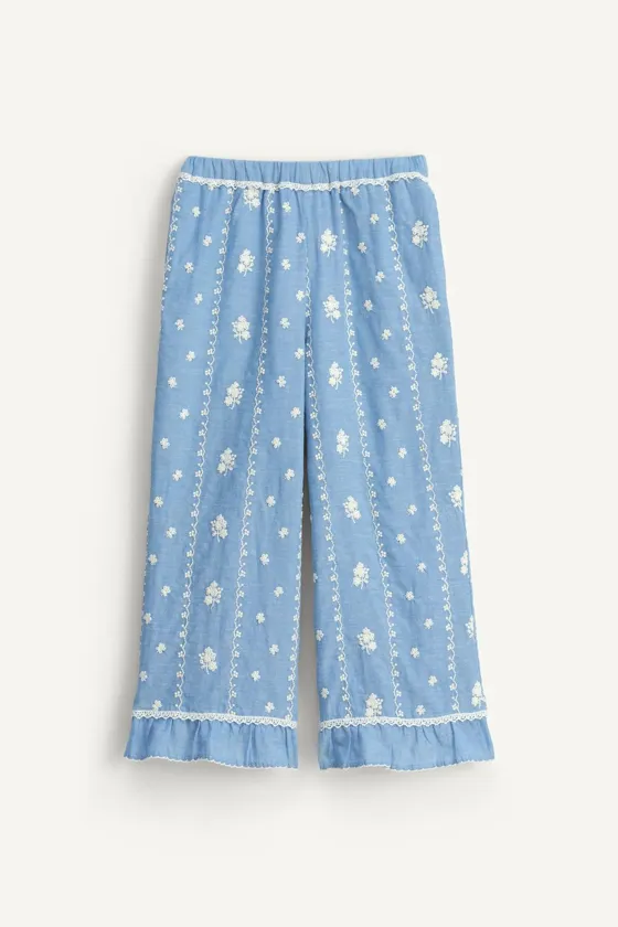 Брюки с вышивкой limited edition