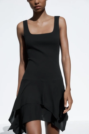 Комбинированное платье- Заказать в России