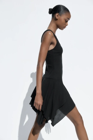 Комбинированное платье- Заказать в России