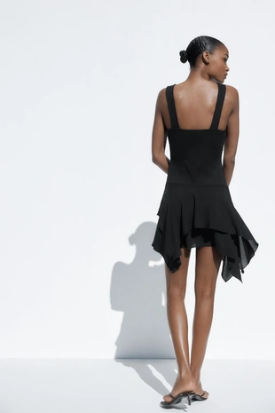 Комбинированное платье- Заказать в России