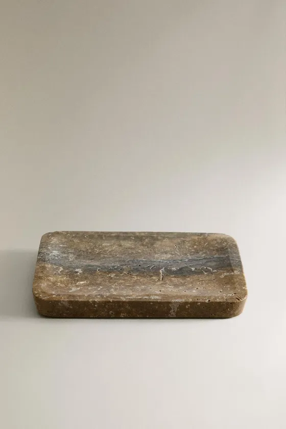 Мыльница для ванной из мрамора