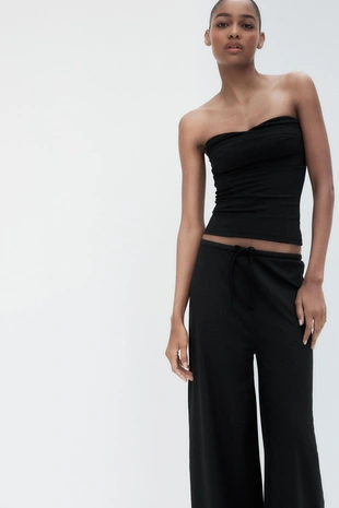 Купить Zara Брюки STRAIGHT-LEG из рельефной ткани