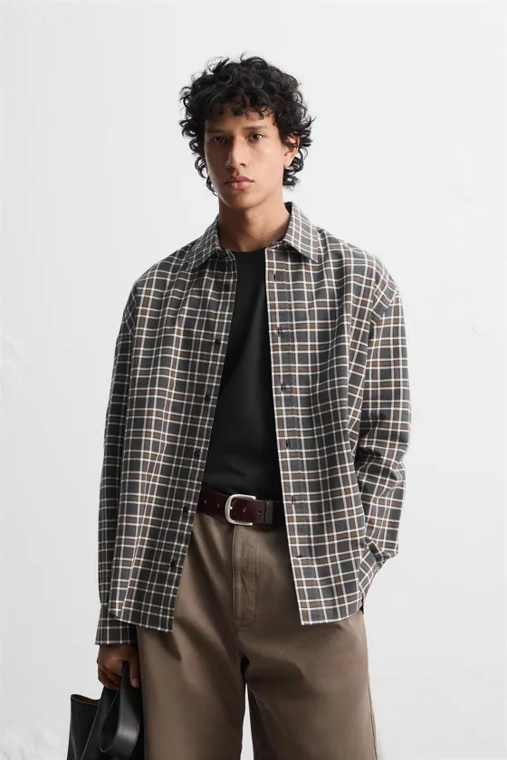 РУБАШКА RELAXED FIT В КЛЕТКУ