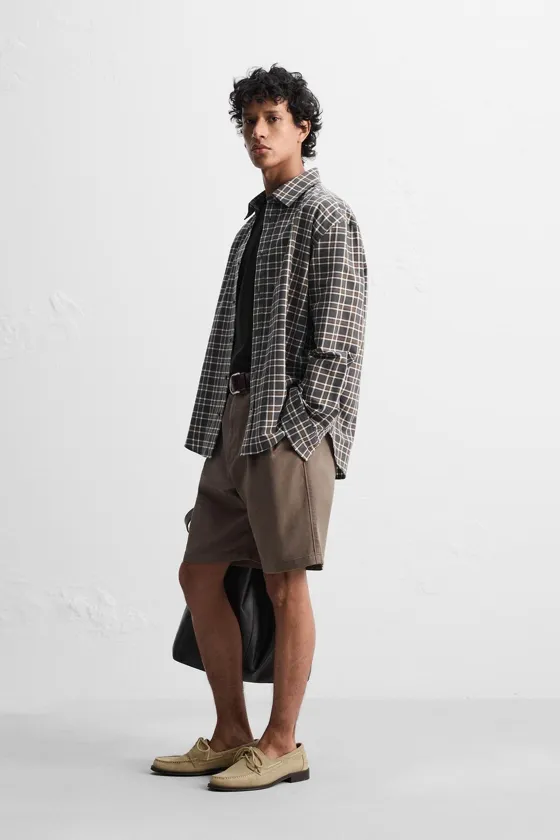 РУБАШКА RELAXED FIT В КЛЕТКУ