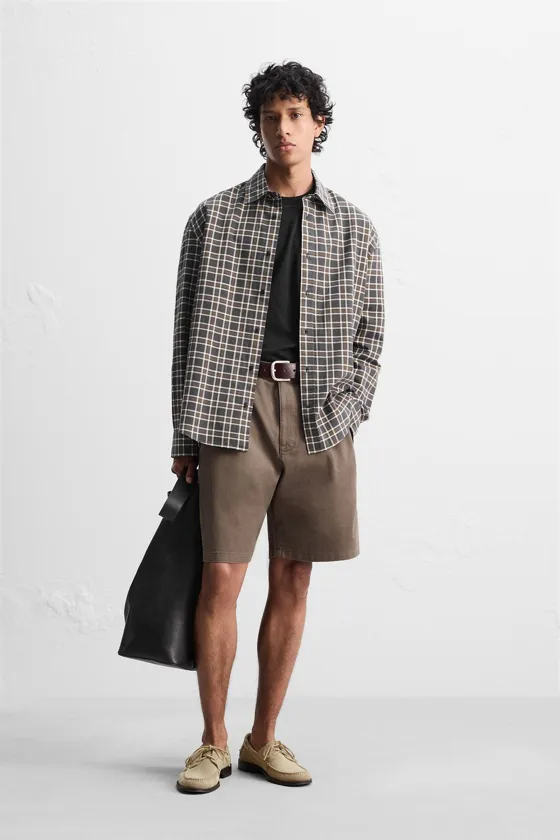 РУБАШКА RELAXED FIT В КЛЕТКУ