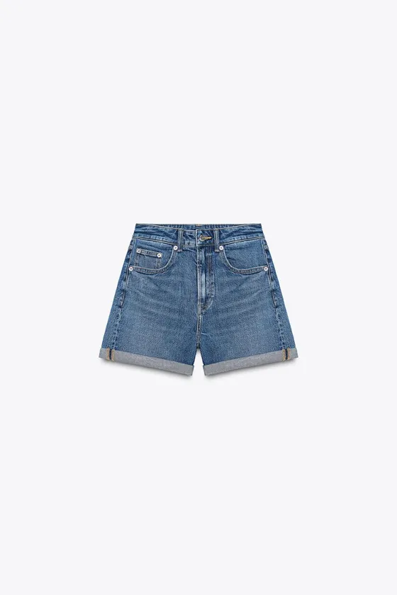 ШОРТЫ TRF MOM FIT С ВЫСОКОЙ ПОСАДКОЙ