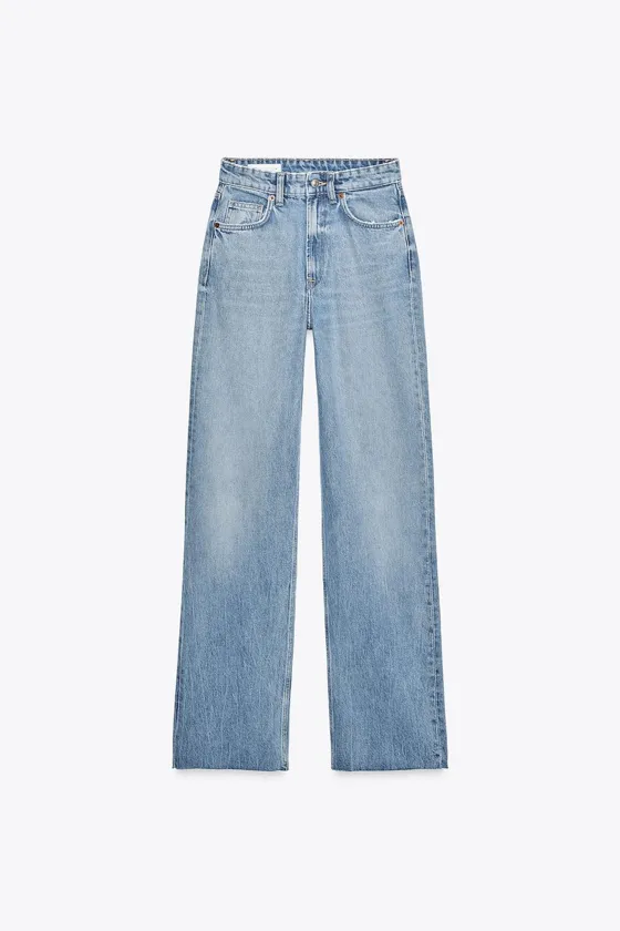 ДЖИНСЫ С ВЫСОКОЙ ПОСАДКОЙ TRF WIDE LEG