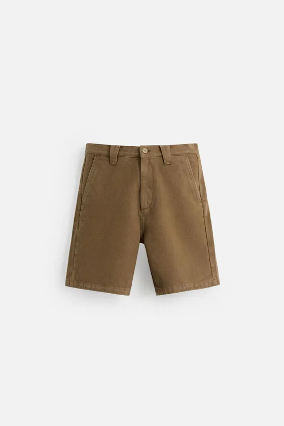 ШОРТЫ REGULAR FIT ИЗ РЕЛЬЕФНОЙ ТКАНИ