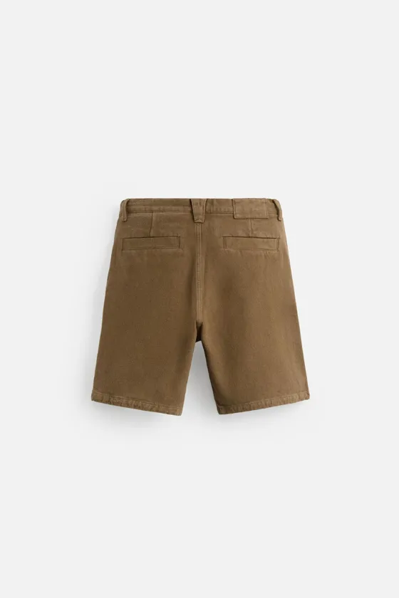 ШОРТЫ REGULAR FIT ИЗ РЕЛЬЕФНОЙ ТКАНИ