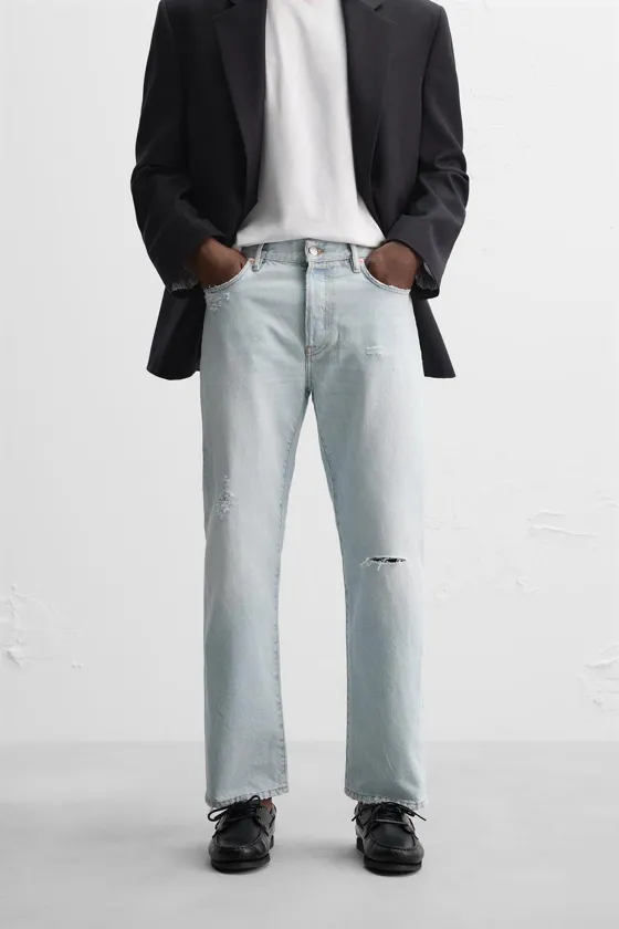 ДЖИНСЫ STRAIGHT FIT ДЛИНОЙ ДО ЩИКОЛОТКИ  - LIMITED EDITION