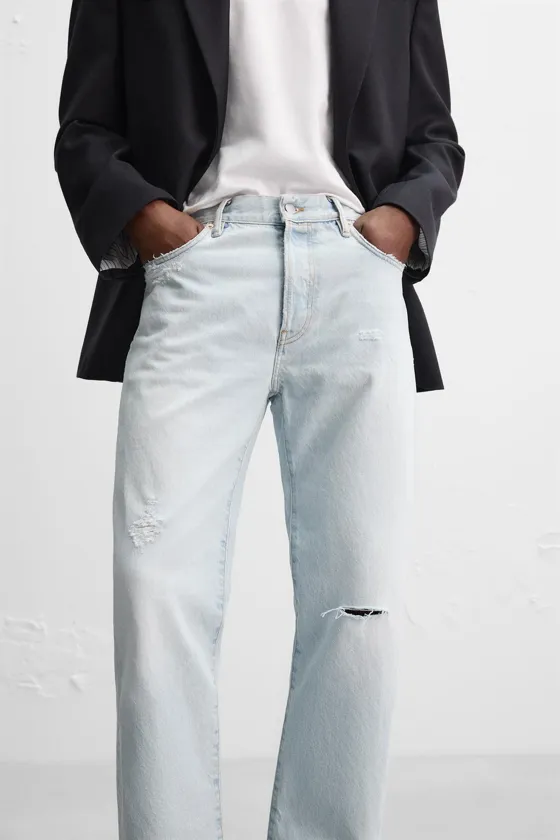 ДЖИНСЫ STRAIGHT FIT ДЛИНОЙ ДО ЩИКОЛОТКИ  - LIMITED EDITION
