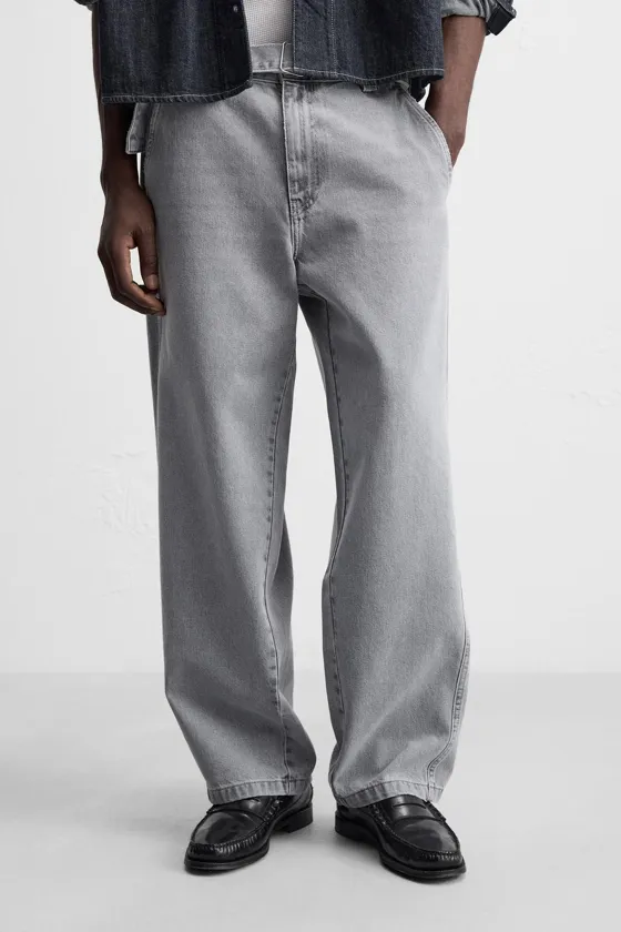 ДЖИНСЫ RELAXED FIT С ПОЯСОМ