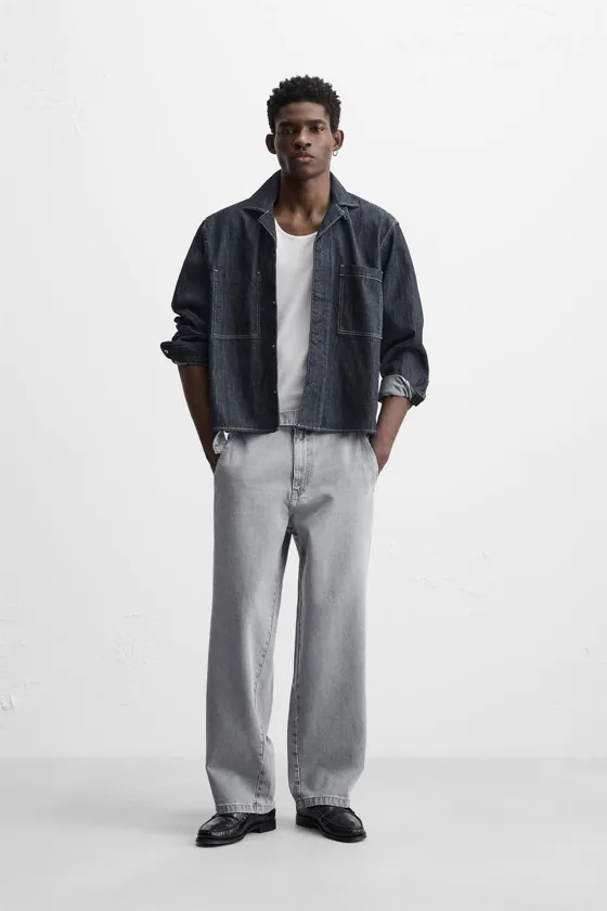 ДЖИНСЫ RELAXED FIT С ПОЯСОМ