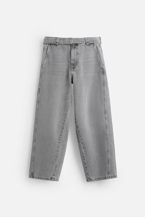 ДЖИНСЫ RELAXED FIT С ПОЯСОМ