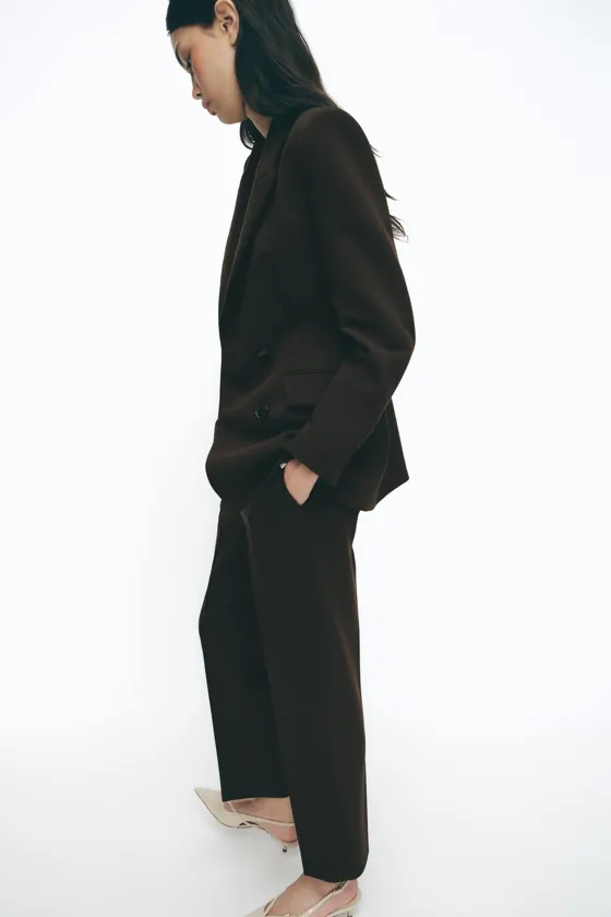 УКОРОЧЕННЫЕ БРЮКИ С ВЫСОКОЙ ПОСАДКОЙ