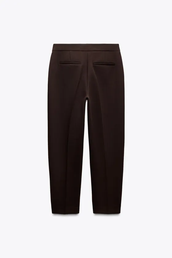 УКОРОЧЕННЫЕ БРЮКИ С ВЫСОКОЙ ПОСАДКОЙ