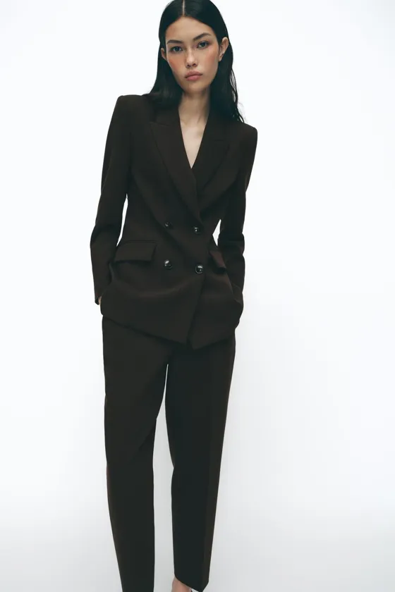 УКОРОЧЕННЫЕ БРЮКИ С ВЫСОКОЙ ПОСАДКОЙ